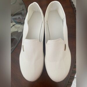 Classic Cream Slip-On Women's Loafers